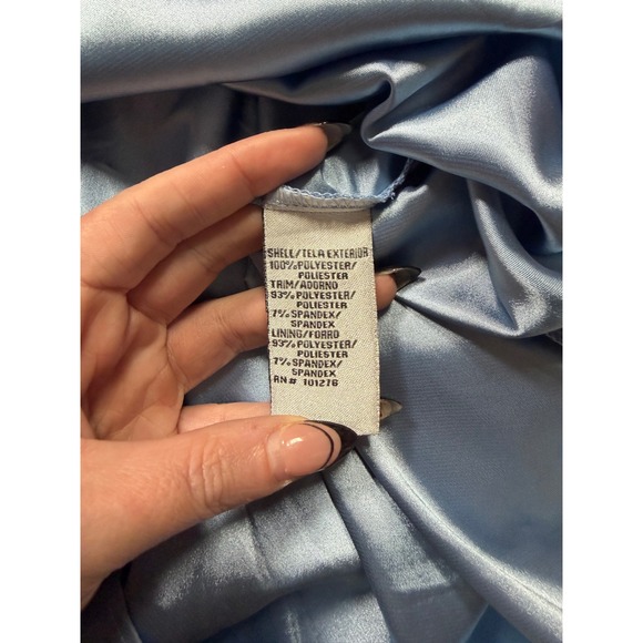 Y2K ICE Blue Floral + Leopard Print Halter Midi Dress Boho Coquette - Picture 6 of 6